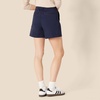 Amazon Essentials Women’s High-Rise Relaxed-Fit A-line Elastic Back Shorts(Navy)