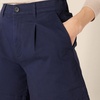 Amazon Essentials Women’s High-Rise Relaxed-Fit A-line Elastic Back Shorts(Navy)