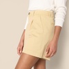 Amazon Essentials Women’s High-Rise Relaxed-Fit A-line Elastic Back Shorts(Tan)