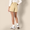 Amazon Essentials Women’s High-Rise Relaxed-Fit A-line Elastic Back Shorts(Tan)