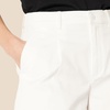 Amazon Essentials Women’s High-Rise Relaxed-Fit A-line Elastic Back Shorts(White)