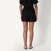 Amazon Essentials Women’s High-Rise Relaxed-Fit Fluid Twill Pull-On Shorts(Black)