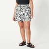 Amazon Essentials Women’s High-Rise Relaxed-Fit Fluid Twill Pull-On Shorts(Black Ivory Folk Floral)