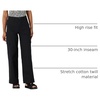 Amazon Essentials Women’s High-Rise Relaxed-Fit Stretchy Full-Length Cargo Pants(Black)