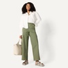 Amazon Essentials Women’s High-Rise Relaxed-Fit Stretchy Full-Length Cargo Pants(Dark Olive)