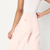 Amazon Essentials Women’s High-Rise Relaxed-Fit Stretchy Full-Length Cargo Pants(Light Pink)