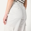 Amazon Essentials Women’s High-Rise Relaxed-Fit Stretchy Full-Length Cargo Pants(White)