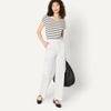 Amazon Essentials Women’s High-Rise Relaxed-Fit Stretchy Full-Length Cargo Pants(White)