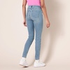 Amazon Essentials Women’s High-Rise Skinny Jeans with Stretch, 5-Pocket Styling, 3 Inseam Lengths – Discontinued Colors(Light Wash)