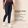 Amazon Essentials Women’s High-Rise Skinny Jeans with Stretch, 5-Pocket Styling, 3 Inseam Lengths – Discontinued Colors(Medium Wash)