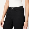 Amazon Essentials Women’s High-Rise Slim Fit Capris Denim Pedal Pusher Jean(Black)