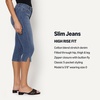 Amazon Essentials Women’s High-Rise Slim Fit Capris Denim Pedal Pusher Jean(Medium Blue Vintage)