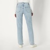 Amazon Essentials Women’s High-Rise Straight Leg Jean(Iced Light Wash)