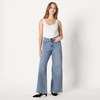 Amazon Essentials Women’s High-Rise Wide Leg Crop Jeans(Authentic Medium Wash)