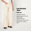 Amazon Essentials Women’s High-Rise Wide Leg Crop Jeans(Ecru)