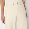 Amazon Essentials Women’s High-Rise Wide Leg Crop Jeans(Ecru)