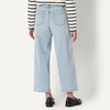 Amazon Essentials Women’s High-Rise Wide Leg Crop Jeans(Iced Blue Light Wash)