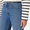 Amazon Essentials Women’s High-Rise Wide Leg Crop Jeans(Medium Blue Vintage)
