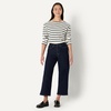 Amazon Essentials Women’s High-Rise Wide Leg Crop Jeans(Rinse)