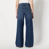 Amazon Essentials Women’s High-Rise Wide Leg Crop Jeans(Stone Dark Wash)