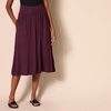 Amazon Essentials Women’s Jersey Pull On Midi Length Skirt(Burgundy)