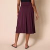 Amazon Essentials Women’s Jersey Pull On Midi Length Skirt(Burgundy)