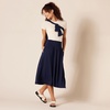 Amazon Essentials Women’s Jersey Pull On Midi Length Skirt(Navy)