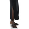 Amazon Essentials Women’s Lightweight Knit Stretchy Maxi Skirt with Elastic Waistband, Side Slits(Black)