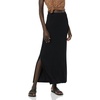 Amazon Essentials Women’s Lightweight Knit Stretchy Maxi Skirt with Elastic Waistband, Side Slits(Black)