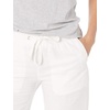 Amazon Essentials Women’s Linen Blend Drawstring Relaxed Fit Wide Leg Pants (Available in Plus Size)(Bright White)