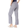 Amazon Essentials Women’s Linen Blend Drawstring Relaxed Fit Wide Leg Pants (Available in Plus Size)(Grey Vertical Stripe)