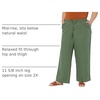 Amazon Essentials Women’s Linen Blend Drawstring Relaxed Fit Wide Leg Pants (Available in Plus Size)(Military Green)