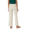 Amazon Essentials Women’s Linen Blend Drawstring Relaxed Fit Wide Leg Pants (Available in Plus Size)(Natural Flax/White Ticking Stripe)