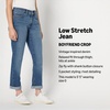 Amazon Essentials Women’s Low Stretch Mid-Rise Classic-Roll Boyfriend Crop Jeans(Ash Blue Wash)