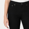 Amazon Essentials Women’s Medium Stretch Mid-Rise Fashion-Forward Kick Crop Jeans(Black)