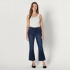 Amazon Essentials Women’s Medium Stretch Mid-Rise Fashion-Forward Kick Crop Jeans(Dark Shadow Wash)