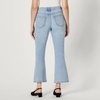 Amazon Essentials Women’s Medium Stretch Mid-Rise Fashion-Forward Kick Crop Jeans(Iced Blue Light Wash)