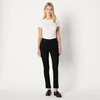 Amazon Essentials Women’s Medium Stretch Slim-Fit Mid-Rise Straight Leg Jeans(Black)