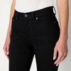 Amazon Essentials Women’s Medium Stretch Slim-Fit Mid-Rise Straight Leg Jeans(Black)