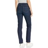 Amazon Essentials Women’s Mid Rise Slim Straight Stretch Denim Jeans – Discontinued Colors(New Dark Wash)