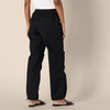 Amazon Essentials Women’s Mid-Rise Baggy Loose-Fit Wide-Leg Parachute Pants(Black)
