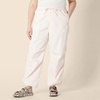 Amazon Essentials Women’s Mid-Rise Baggy Loose-Fit Wide-Leg Parachute Pants(Light Pink)