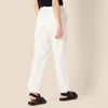 Amazon Essentials Women’s Mid-Rise Baggy Loose-Fit Wide-Leg Parachute Pants(White)
