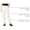 Amazon Essentials Women’s Mid-Rise Baggy Loose-Fit Wide-Leg Parachute Pants(White)