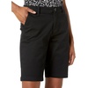 Amazon Essentials Women’s Mid-Rise Slim-Fit 10″ Inseam Bermuda Chino Shorts(Black)