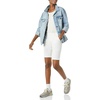 Amazon Essentials Women’s Mid-Rise Slim-Fit 10″ Inseam Bermuda Chino Shorts(White)