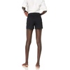 Amazon Essentials Women’s Mid-Rise Slim-Fit 3.5 Inch Inseam Stretch Cotton Khaki Shorts(Black)