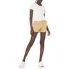 Amazon Essentials Women’s Mid-Rise Slim-Fit 3.5 Inch Inseam Stretch Cotton Khaki Shorts(Khaki Brown)