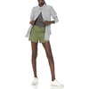 Amazon Essentials Women’s Mid-Rise Slim-Fit 3.5 Inch Inseam Stretch Cotton Khaki Shorts(Olive)