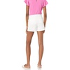 Amazon Essentials Women’s Mid-Rise Slim-Fit 3.5 Inch Inseam Stretch Cotton Khaki Shorts(White)